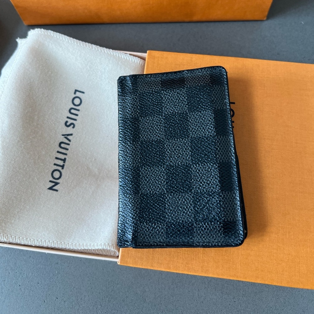 Louis Vuitton Damier Graphite pocket organizer. Used